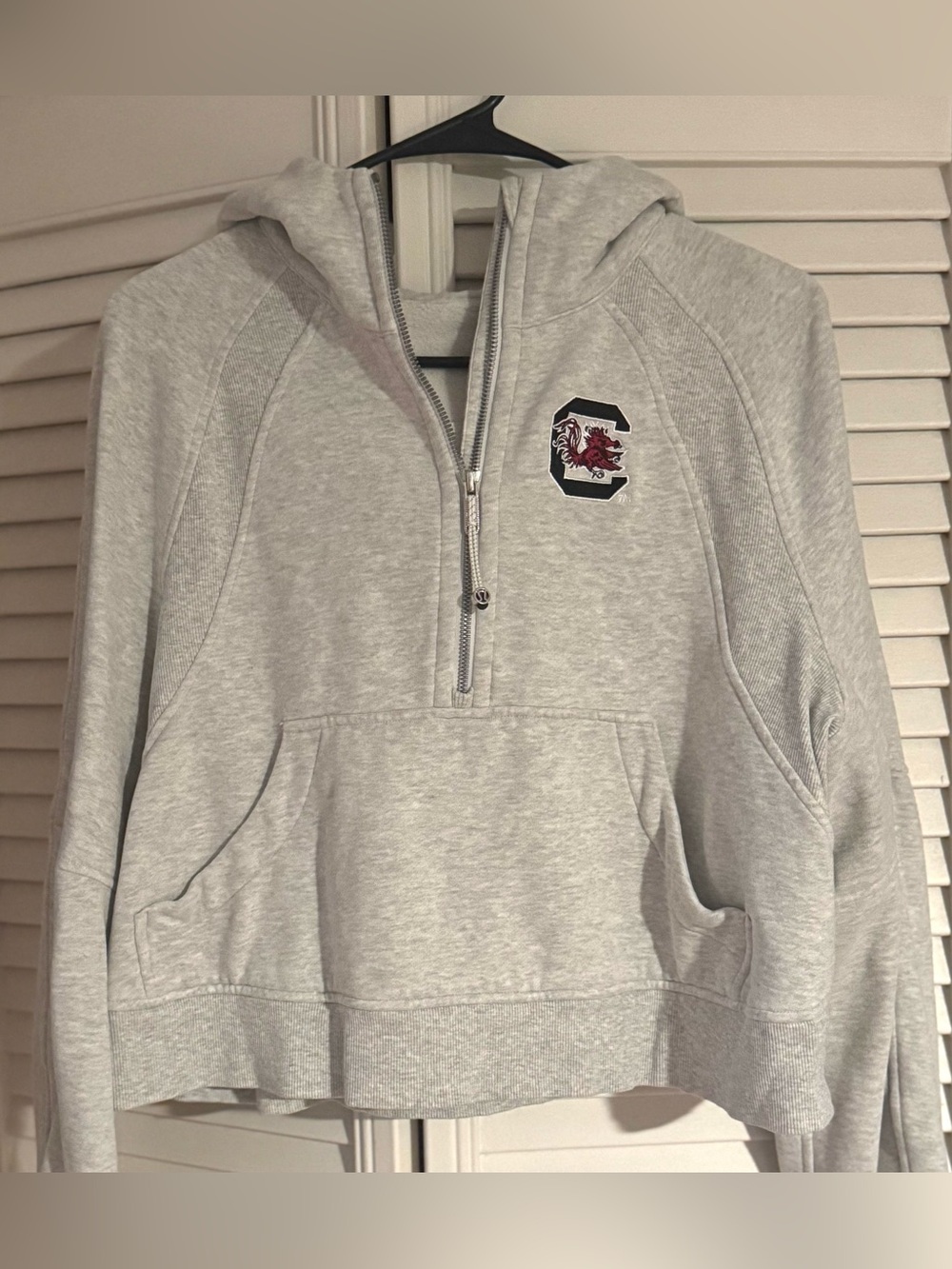 University of South Carolina Gamecocks Lululemon Half-Zip Hooded Scuba RARE